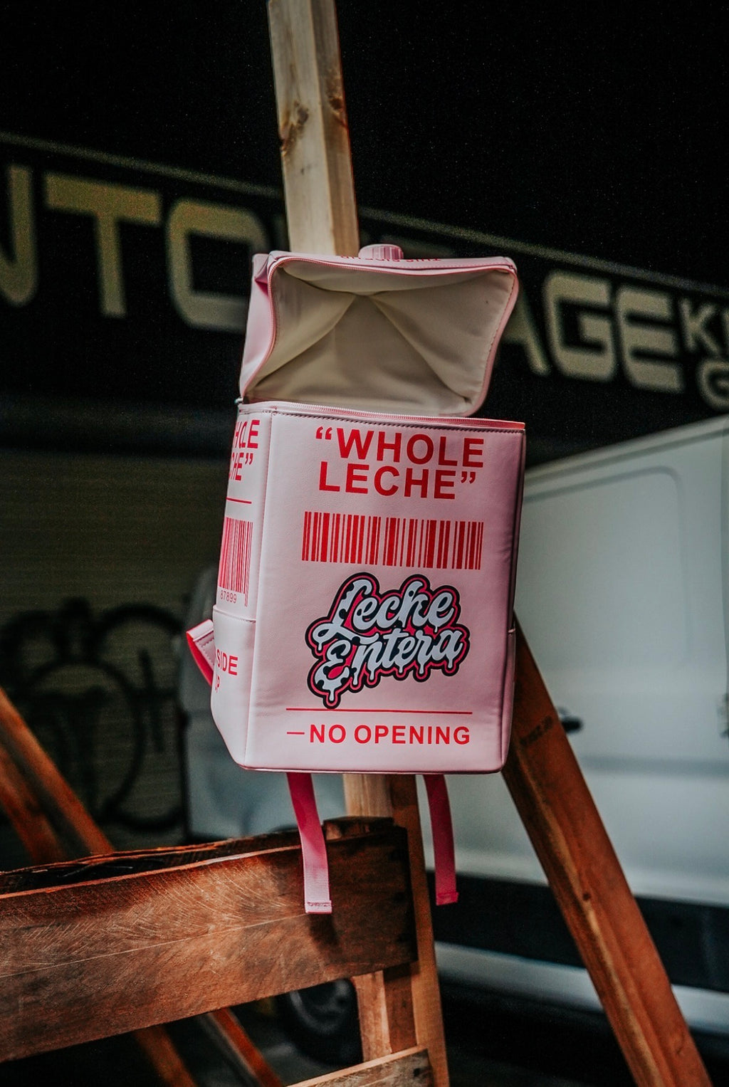 Pink Strawberry Leche Backpack