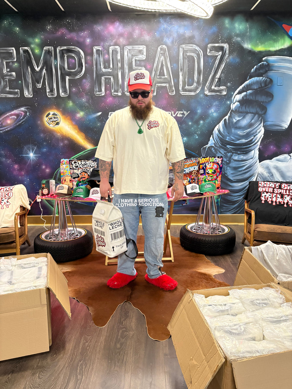 “Don’t Cry Over Spilled Milk”Heavyweight Oversized Tees