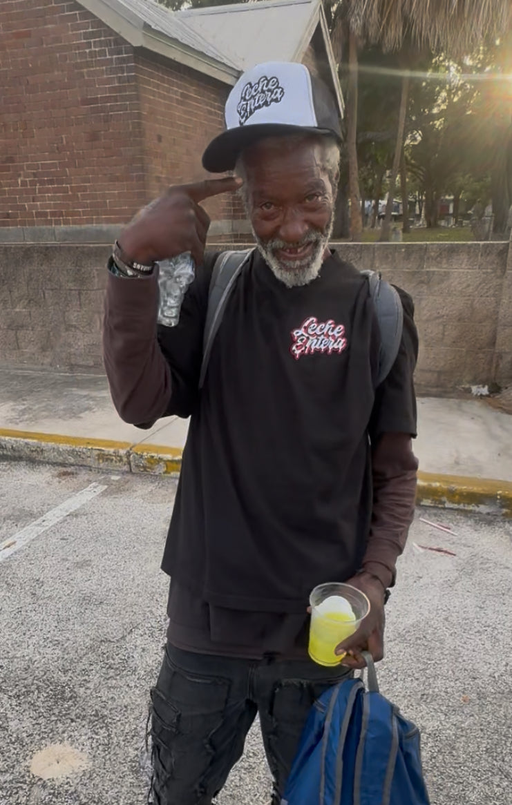 Black “Don’t Cry Over Spilled Milk” Heavyweight Oversized Tees